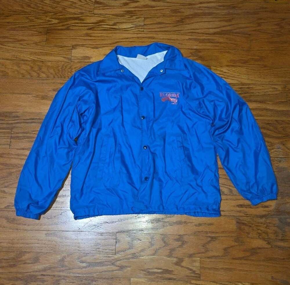 Florida Gator Club Vintage Auburn Sportswear Coach Jacket - Size L